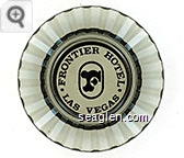 Frontier Hotel, Las Vegas - Black imprint Glass Ashtray