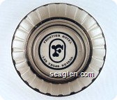 Frontier Hotel, Las Vegas - Black imprint Glass Ashtray