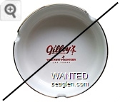 Gilley's, Saloon, Dance Hall & Bar-B-Que, The New Frontier, Las Vegas - Red imprint Porcelain Ashtray