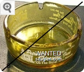Petrelli's Fireside Inn, ''On The Strip'' Ely, Nevada, Dial 289-3765 - White imprint Glass Ashtray