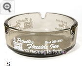 Petrelli's Fireside Inn, ''On The Strip'' Ely, Nevada, Dial 289-3765 - White imprint Glass Ashtray