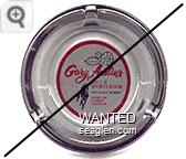 Gary Austin's Race & Sports Book, Las Vegas, Nevada, . . . - Red and Black imprint Glass Ashtray