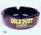 Gold Dust Casino, Reno, Nevada, Liberal Slots - Yellow imprint Glass Ashtray