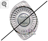 Gem Bar, Steve & Ed, Winnemucca, Nevada - Black on white imprint Glass Ashtray