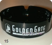 Golden Gate, Hotel & Casino, Downtown Las Vegas - White imprint Glass Ashtray