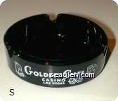 Golden Gate, Casino, Las Vegas - White imprint Glass Ashtray