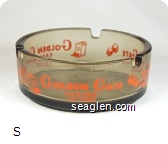 Golden Gate Casino Las Vegas - Orange imprint Glass Ashtray