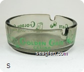 Golden Gate Casino, Las Vegas - Green imprint Glass Ashtray