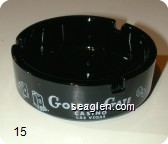 Golden Gate, Casino, Las Vegas - White imprint Glass Ashtray