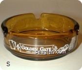 Golden Gate, Casino - Restaurant - Hotel - White imprint Glass Ashtray