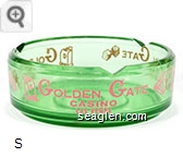 Golden Gate Casino, Las Vegas - Pink imprint Glass Ashtray