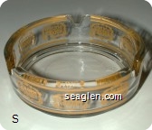 Golden Nugget - Yellow imprint Glass Ashtray
