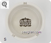 Golden Nugget - Gold imprint Porcelain Ashtray