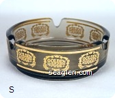 Golden Nugget - Yellow imprint Glass Ashtray
