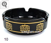 Golden Nugget - Gold imprint Glass Ashtray