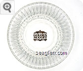Golden Nugget - Gold imprint Glass Ashtray