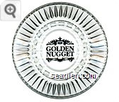 Golden Nugget - Gold imprint Glass Ashtray