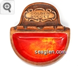 Golden Nugget - Molded imprint Porcelain Ashtray