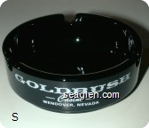 Goldrush Casino, Wendover, Nevada - White imprint Glass Ashtray