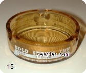 Gold Strike Inn, Near Hoover Dam, The Western Playtown for Children - White imprint Glass Ashtray