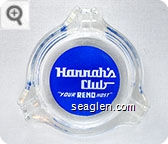 Harrah's Club, ''Your Reno Host'' - White on blue imprint Glass Ashtray