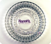 Harrah's, Casino Hotels - Purple imprint Glass Ashtray