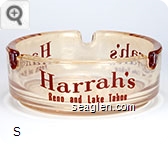 Harrah's, Reno and Lake Tahoe - Brown imprint Glass Ashtray