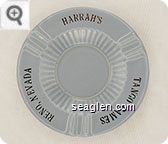Harrah's, Tango Games, Reno, Nevada - Gold imprint Porcelain Ashtray