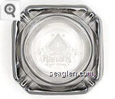 Harrahs, Las Vegas - Etched imprint Glass Ashtray