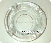 The Party's At Harvey's! - Molded imprint Glass Ashtray