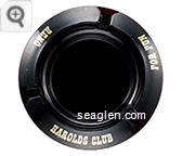 Harolds Club, Reno, For Fun - Gold imprint Glass Ashtray