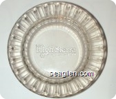 Del Webb's High Sierra Casino Hotel, Lake Tahoe - Molded imprint Glass Ashtray
