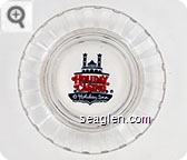 Holiday Casino, Holiday Inn - Red and blue imprint Glass Ashtray