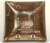 1967, Binion's Horseshoe Hotel - Casino Downtown Las Vegas, Nevada - Gold imprint Glass Ashtray