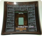A Million Good Wishes For 1970, Binion's Horseshoe Club, Downtown Las Vegas - Gold, white and green imprint Glass Ashtray