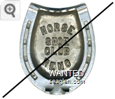 Horse Shoe Club Reno - Raised imprint Metal Ashtray
