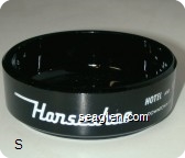 Horseshoe, Hotel and Casino, Downtown Las Vegas - White imprint Glass Ashtray