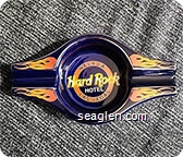 Hard Rock Hotel, Nevada, Las Vegas - White and orange imprint Porcelain Ashtray