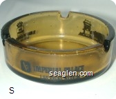 Imperial Palace Las Vegas Nevada, Best Western, ''A Many Splendored Thing'', (800) 634-6868 - Black imprint Glass Ashtray