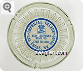 Imperial Palace, Las Vegas, NV. 89109, 3535 Las Vegas Blvd. So., (702) 731-3311 - Blue on white imprint Glass Ashtray