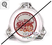 204 N. Center St., Reno, Original Jack-Pot, Arcade - Red and yellow on white imprint Glass Ashtray