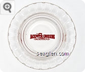 Jackpot Crossing Casino - Red imprint Glass Ashtray
