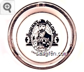 Johnny Nolon's Saloon & Gambling Emporium, Cripple Creek, CO - Black imprint Glass Ashtray