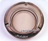 Jubilee, Pagni, Brothers - White imprint Glass Ashtray