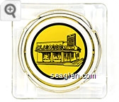 Club Bingo - Black on yellow imprint Glass Ashtray