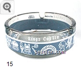 Kings Castle, Lake Tahoe, Nevada - White and gray imprint Glass Ashtray