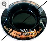 Kings Castle, Hotel & Casino, Lake Tahoe - Gold imprint Glass Ashtray