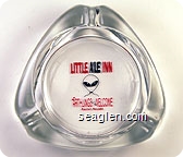 Little A'le' Inn, Earthlings Welcome, Rachel, Nevada - Red and black imprint Glass Ashtray