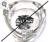 Little Ale Inn, Area 51, Rachel, Nevada - Black and blue imprint Glass Ashtray