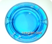 Landmark Hotel, Las Vegas, Nevada - White imprint Glass Ashtray